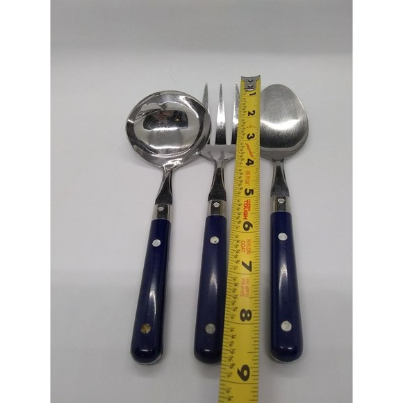 Vtg Life Time Stainless Korea Serving gravy ladle dinner fork & dinner spoon - Picture 12 of 12
